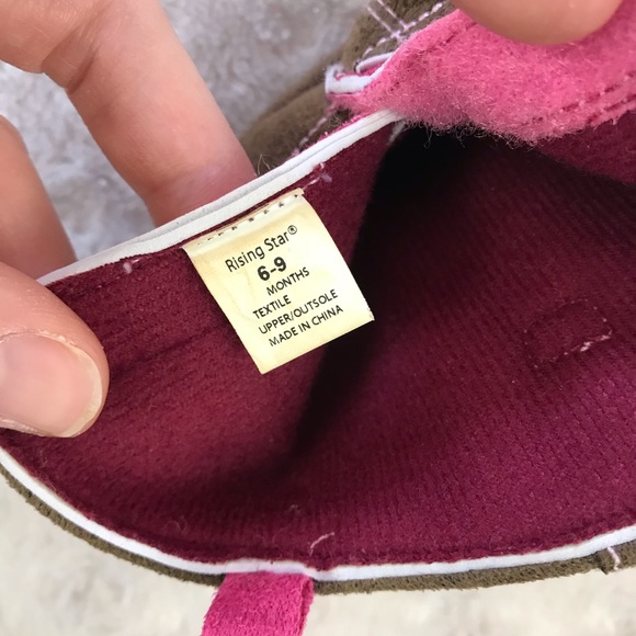 Rising Star Cowgirl Boot Booties Pink Brown Soft - Picture 7 of 7